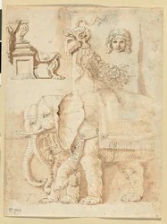 Studien nach Andrea Mantegna, Giulio Romano und der Antike