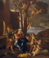 Die Heilige Familie mit Johannes dem Täufer, ca. 1627