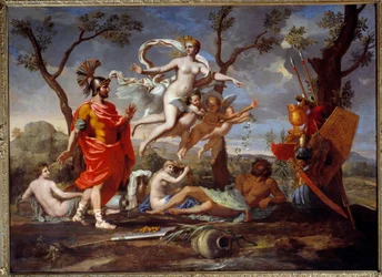 Venus bewaffnet Aeneas