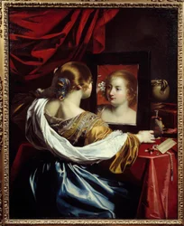 Junge Frau bei ihrer Toilette