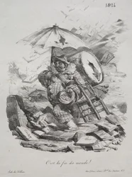 Lithografische Skizzen: Es ist das Ende der Welt! (Frontispiz)