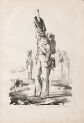 Militärische Kostüme: Infanteriesergeant, 1817-18