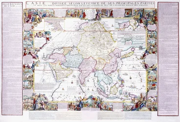 Karte von Asien, 1740