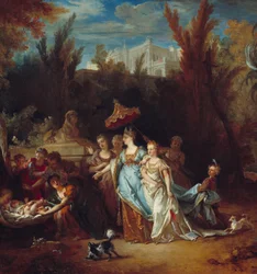 (Detail) Moses rettet die Wasser