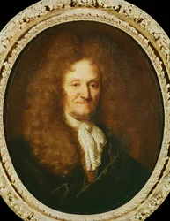 Medaillon des Dichters Jean de La Fontaine