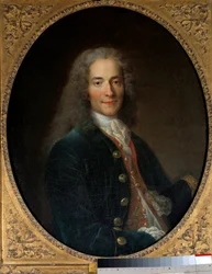Porträt von Francois Marie Arouet genannt Voltaire (1694-1778) im Alter von 24 Jahren