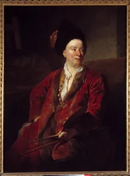 Porträt des Malers Jean Baptiste Forest (1636-1712) Gemälde von Nicolas de Largilliere (1656-1746) 1704