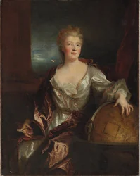 Porträt von Gabrielle Emilie le Tonnelier de Breteuil, Marquise du Chatelet