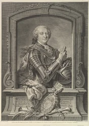 Porträt von Maréchal de Lowendal, 18. Jahrhundert