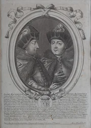 Die Zaren Iwan Alexejewitsch und Peter Alexejewitsch von Russland
