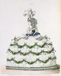 Hofdress, Abb. 15, aus Nikolaus Heideloffs 