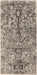Ornamenttafel: Mars, Gott der Schlachten