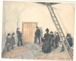 Aus der Vorhalle einer Dorfkirche