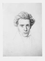 Søren Kierkegaard 1813-1855, um 1840