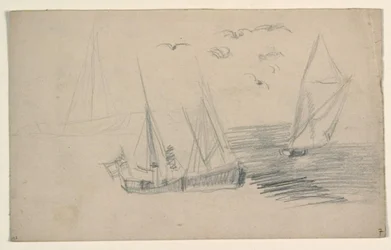 Skizzen von Fischerbooten
