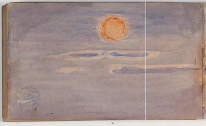 Himmelsstudie mit Sonnenuntergang
