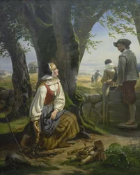 Kirsten Svendsdatter findet das Goldhorn in Gallehus am 20. Juli 1639