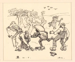 Illustration zu "Die dicke Katze"