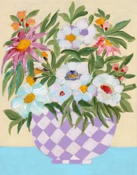 Fröhlicher Blumenstrauß