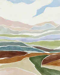 Geschichtete Landschaft Farbtöne
