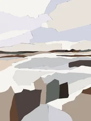 Gedämpfte Geometrische Landschaft