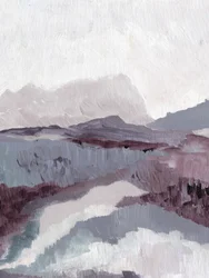 Gedämpfte Berglandschaft
