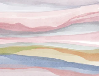 Pastell Aquarelllandschaft