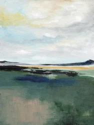 Gelassene Marschlandschaft