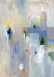 Subtiles Blau-Gelbes Abstrakt