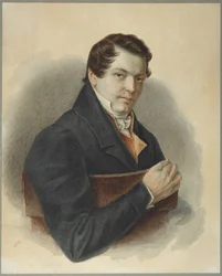 Porträt des Dekabristen Michail Naryschkin 1798-1863, 1832