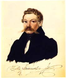 Porträt des Dekabristen Pyotr Mukhanov 1799-1854, 1832-1833