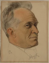 Porträt von Alexander Dmitrievich Tsiurupa 1870-1928, 1922