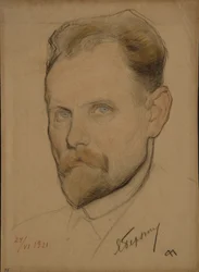Porträt von Jan Berzin 1889-1938, 1921