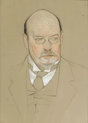 Porträt des Malers Ilja Ostrouchow, 1923