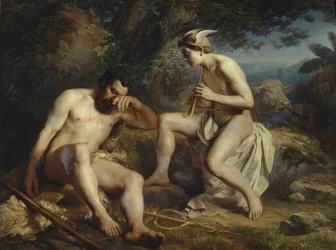 Merkur wiegt Argus in den Schlaf, 1864