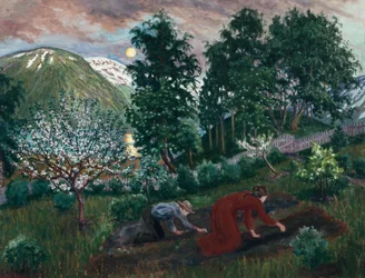 Frühlingsnacht im Garten, ca. 1908