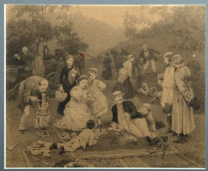 Teegesellschaft des Grundbesitzers