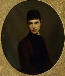 Porträt von Kaiserin Maria Fjodorowna, Prinzessin Dagmar von Dänemark 1847-1928, Mitte des 19. Jahrhunderts