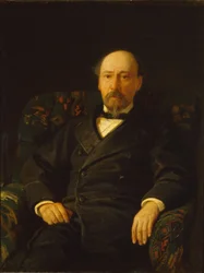 Porträt des Dichters Nikolay Nekrasov 1821-1877, 1872