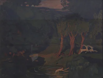 Pan und Nymphe Syrinx