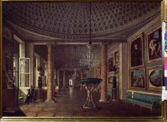 Die Gemäldegalerie im Stroganow-Palast in St. Petersburg