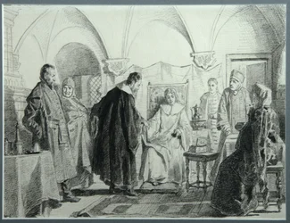 Maria Ivanovna Khlopova, die Braut des Zaren Michail Fyodorovich, 1884