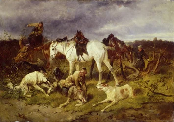 Auf der Jagd, 1870er Jahre