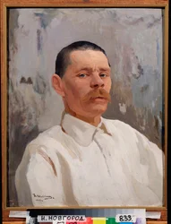 Porträt des Schriftstellers Maxime Gorki (Gorky) (1868-1939)