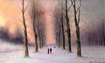 Schneeszene-Wanstead Park