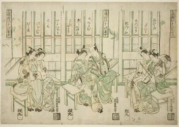 Set von Drei, Liebesvögel in Drei Arten von Musik (Sampukutsui hiyoku no san kyoku)