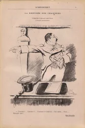 Der Indiskrete, satirisch in Schwarz-Weiß