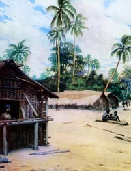 Ein Dorf auf den Salomonen, 1908