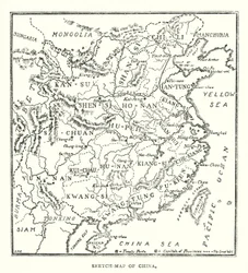 China: Skizzenkarte von China