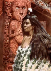 Maori-Mädchen: Neuseeland